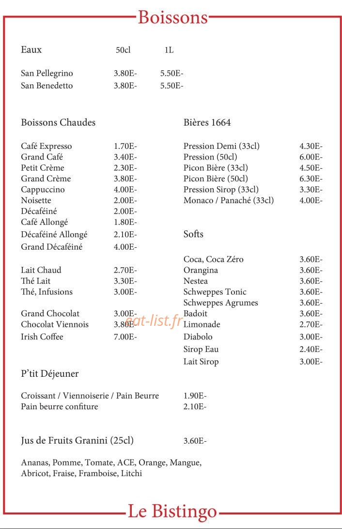 Le Bistingo — carte page 3