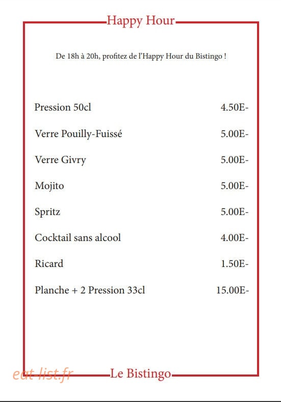 Le Bistingo — carte page 5