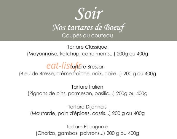 Le Boeuf Blanc — carte page 9