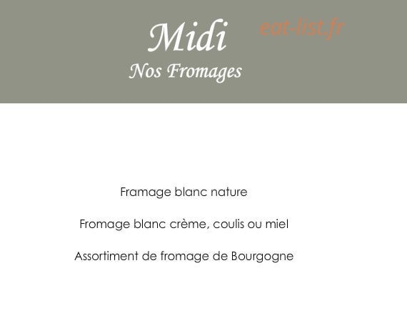 Le Boeuf Blanc — carte page 5