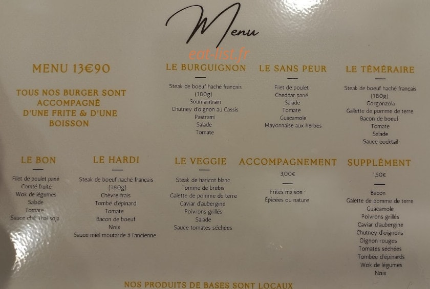 Le Burguignon — carte page 3