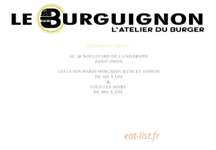 Le Burguignon — carte page 1