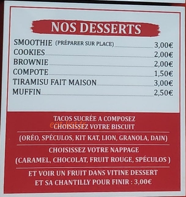 Le Burritos — carte page 4