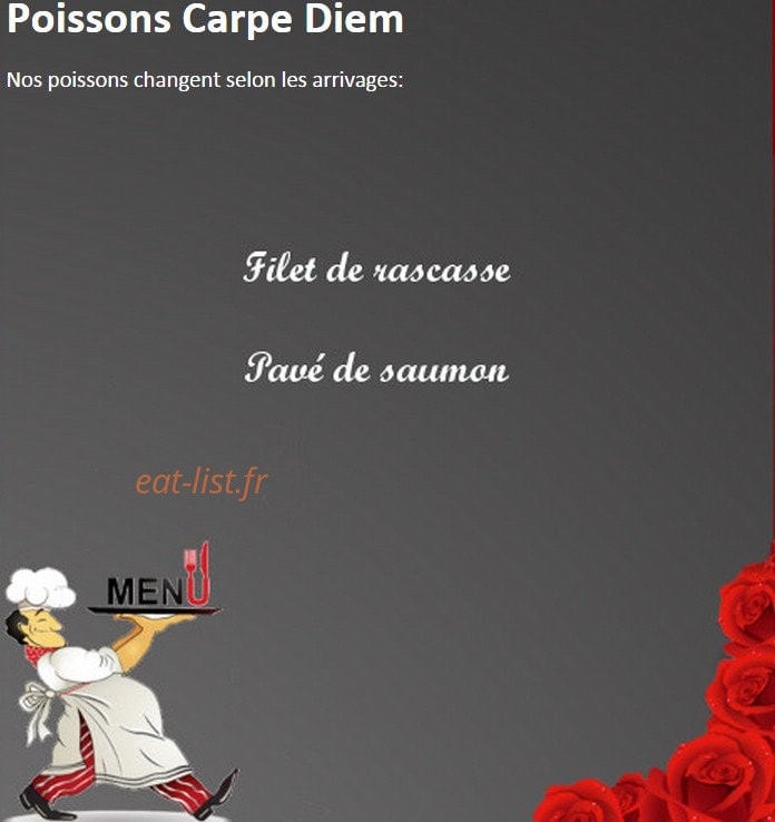 Le Carpe Diem — carte page 3