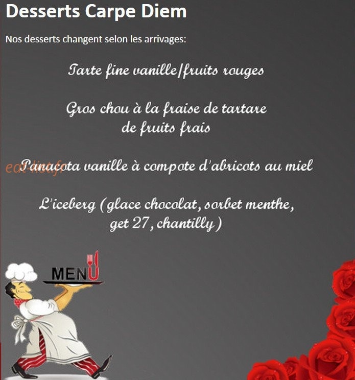 Le Carpe Diem — carte page 5