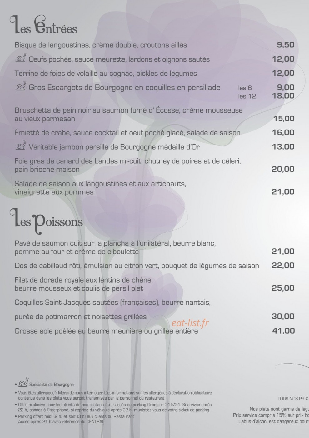 Le Central — carte page 2