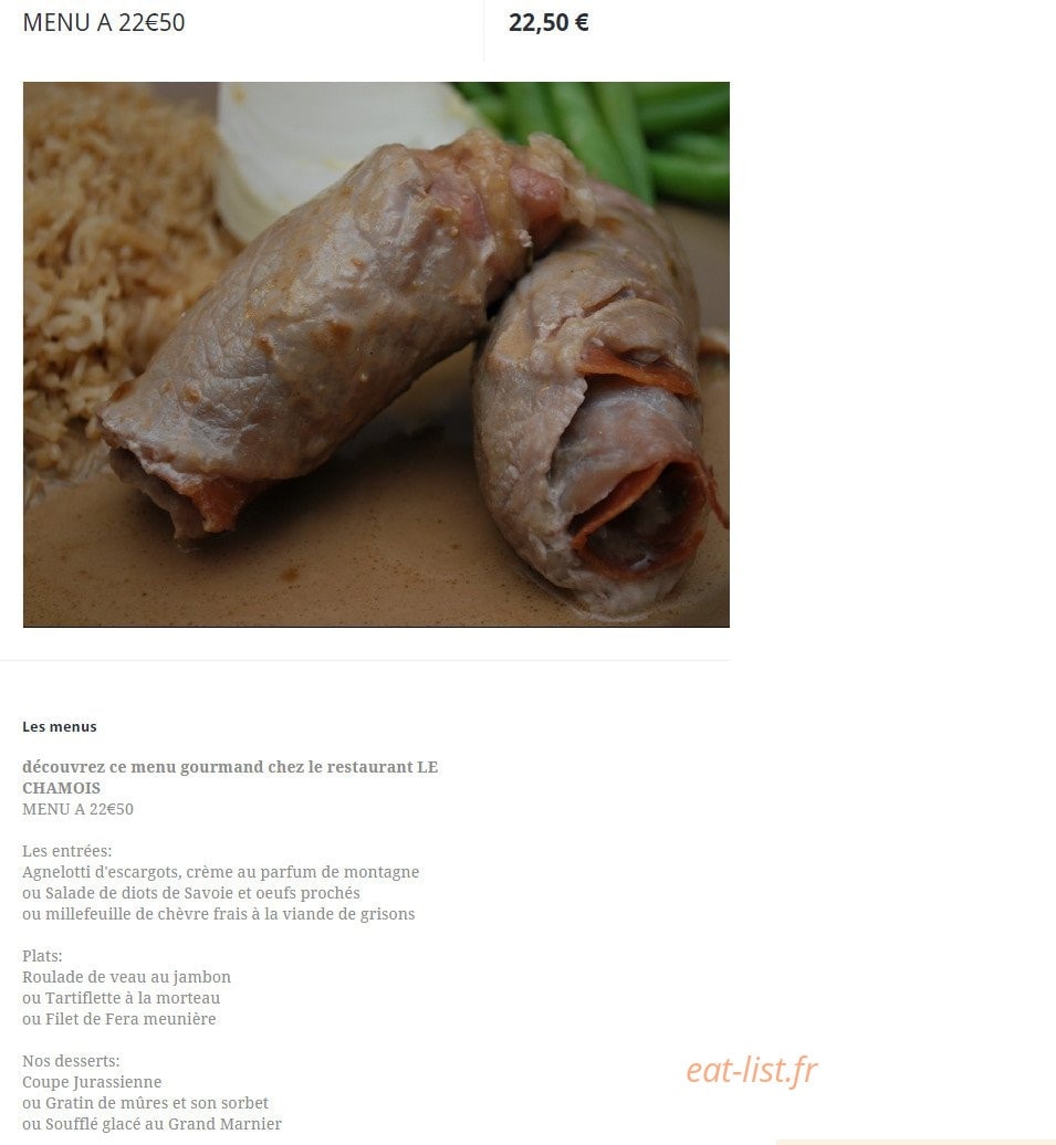 Le Chamois — carte page 9