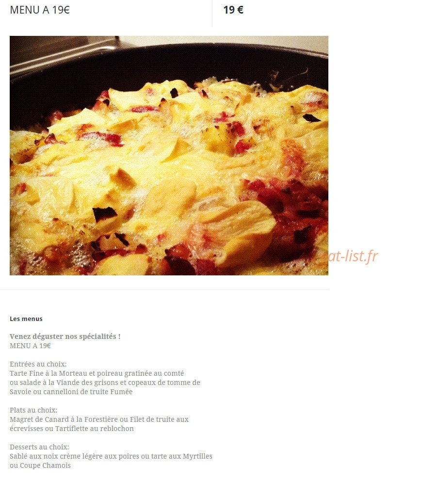 Le Chamois — carte page 8