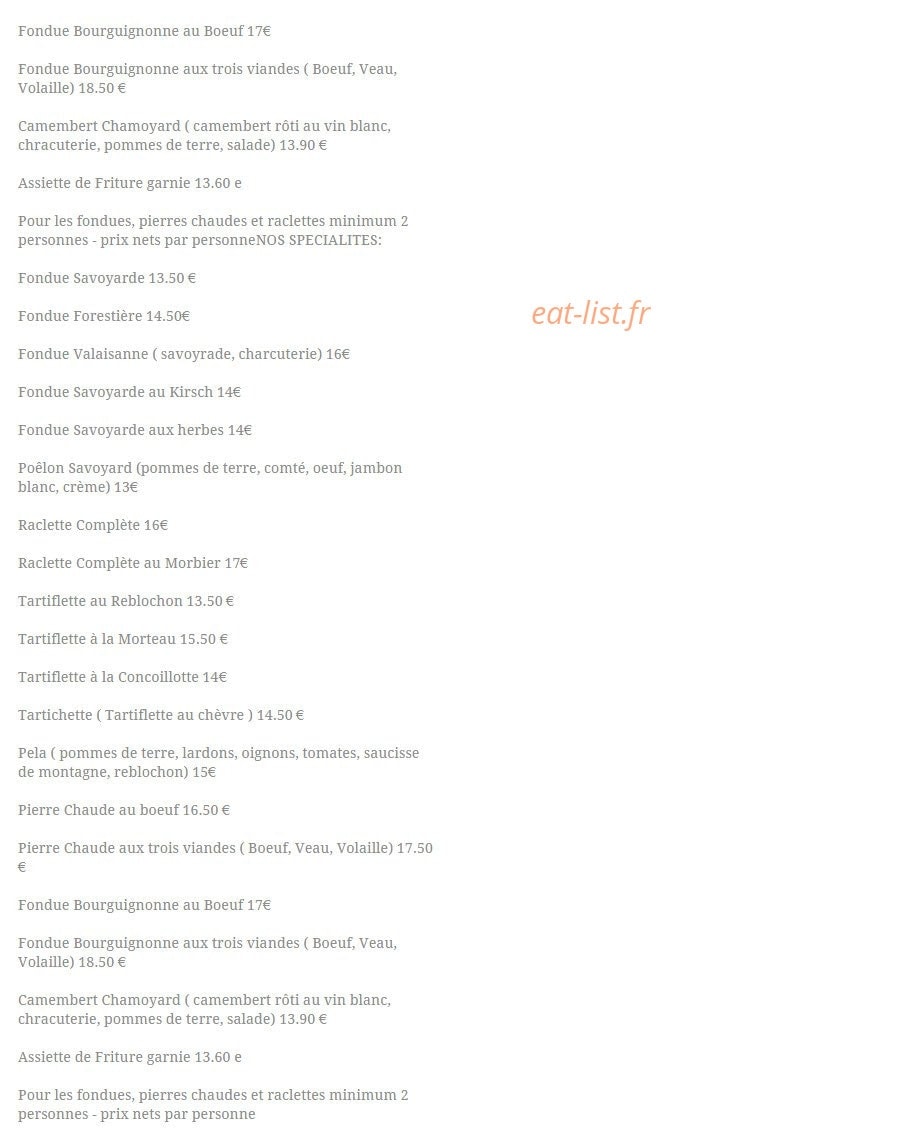 Le Chamois — carte page 6
