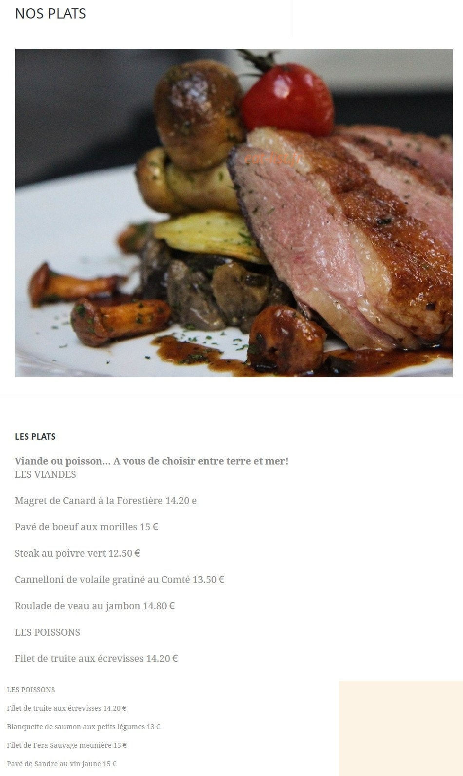 Le Chamois — carte page 2