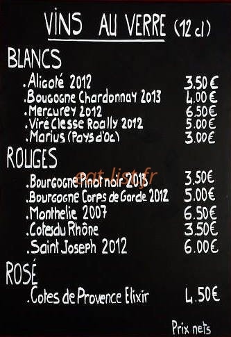 Le Chanoine — carte page 1