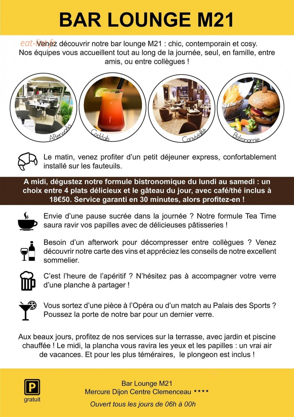 Le Chateau Bourgogne — carte page 8