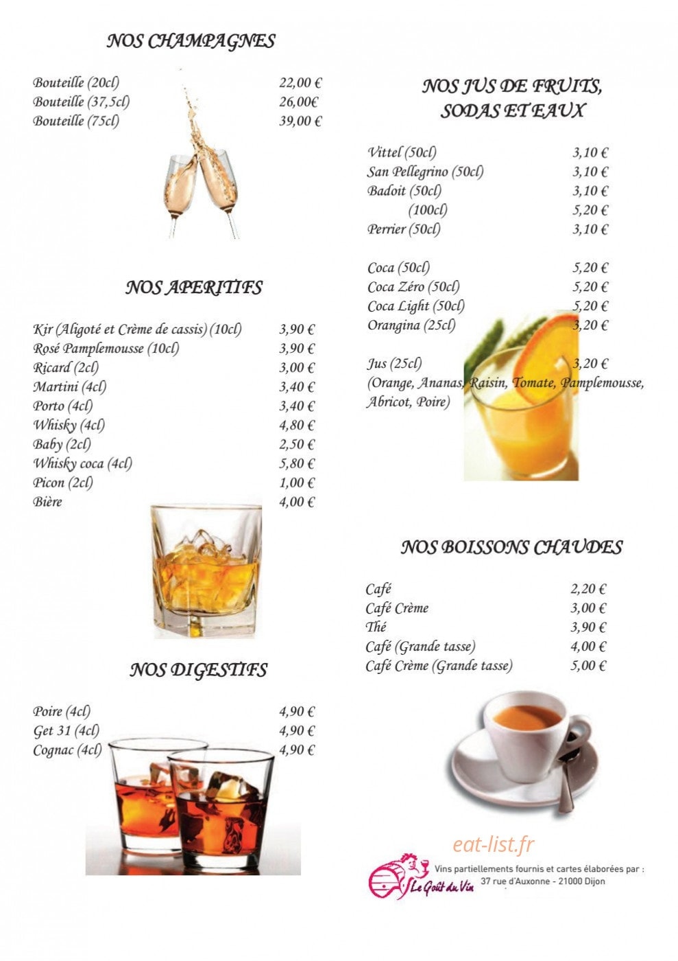 Le coin repas — carte page 6