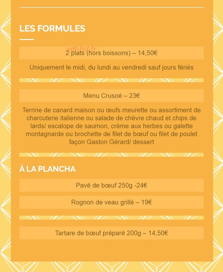 Le Crusoé — carte page 2