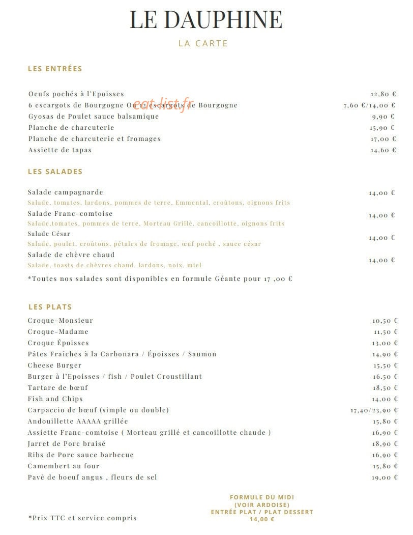 Le Dauphine — carte page 1