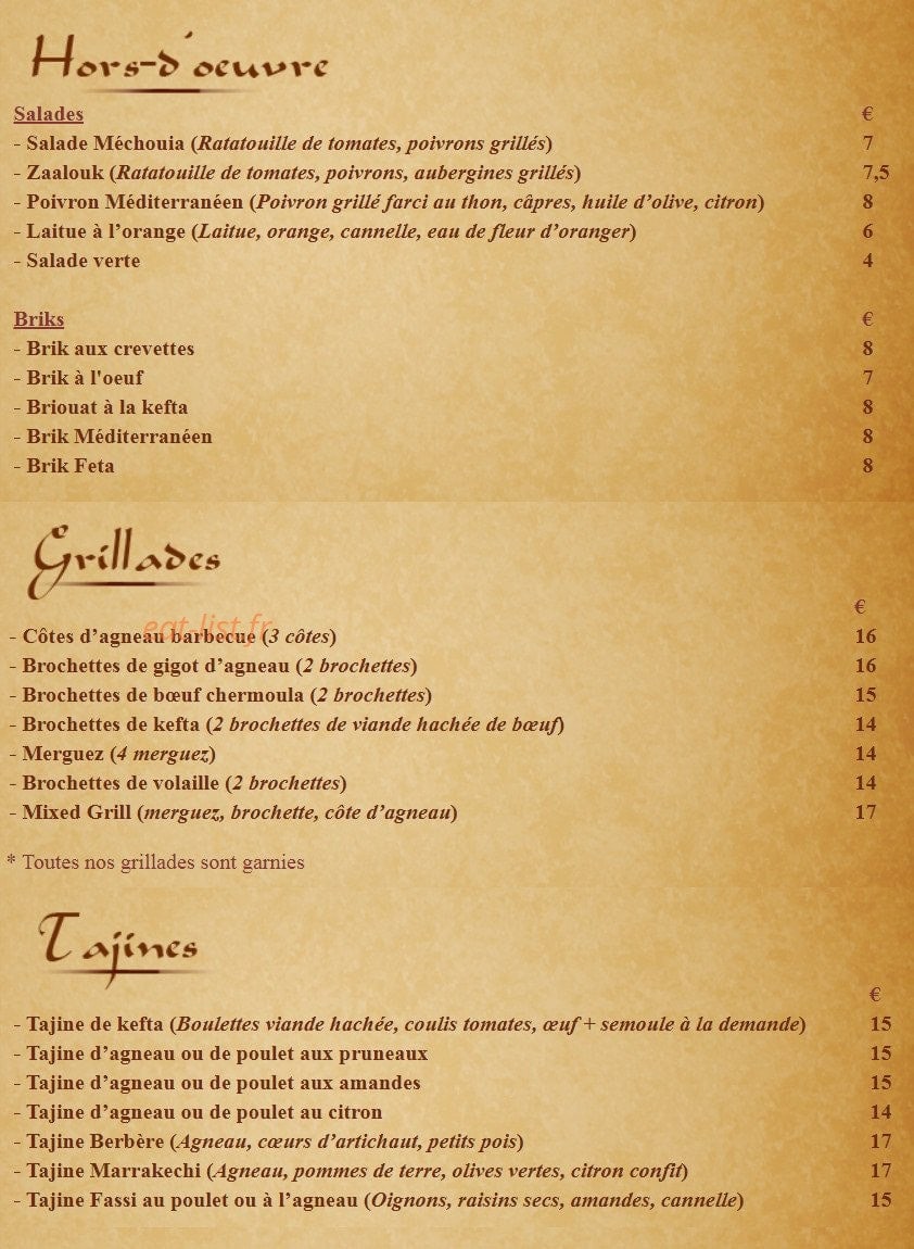 Le Méditerranéen — carte page 1
