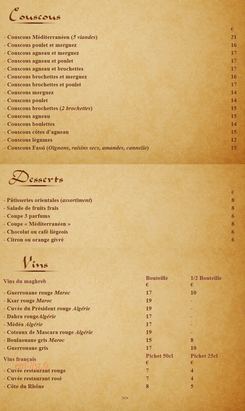 Le Méditerranéen — carte page 2