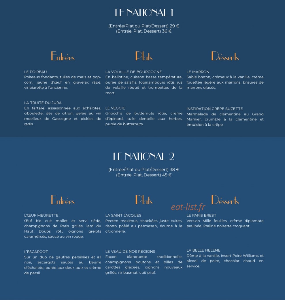 Le national — carte page 1