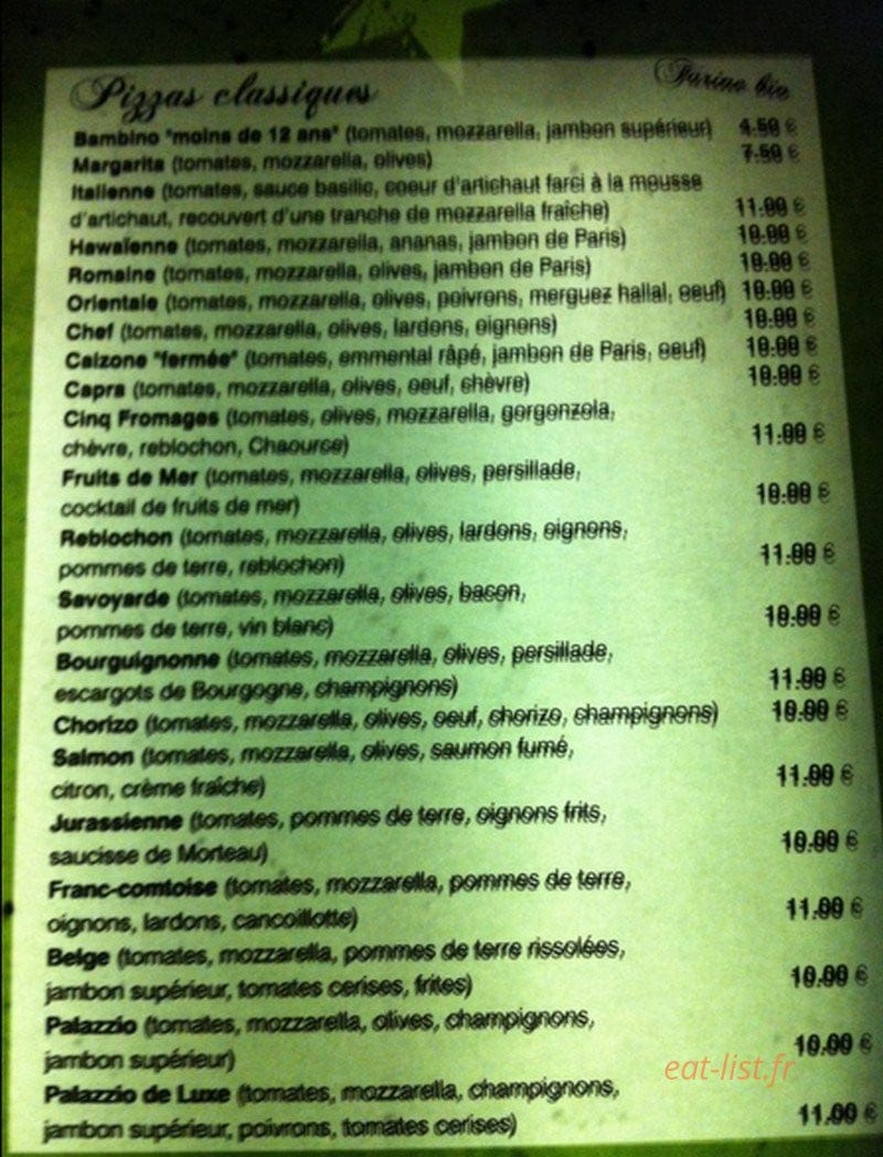 Le Palazzio — carte page 2