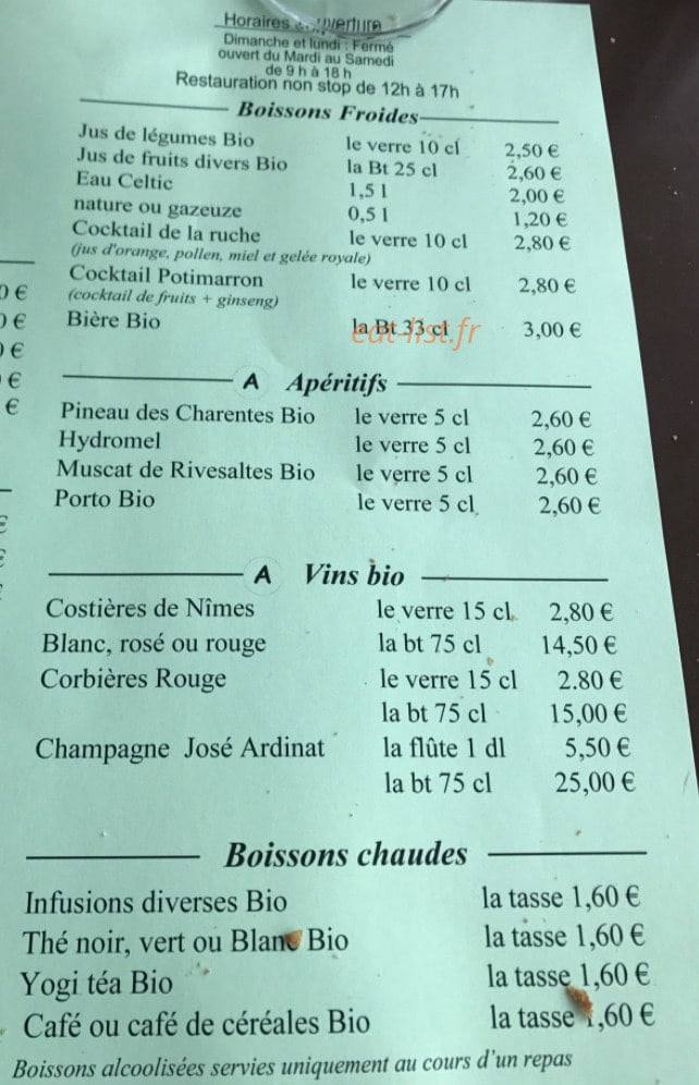 Le Potimarron — carte page 1