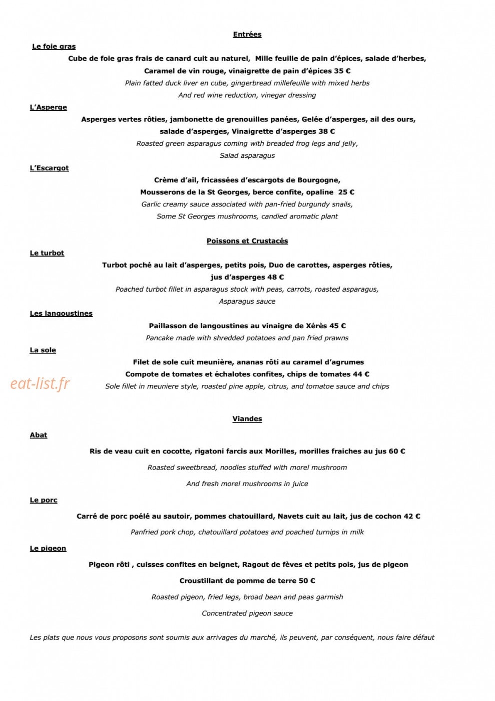 Le Pré aux Clercs — carte page 4