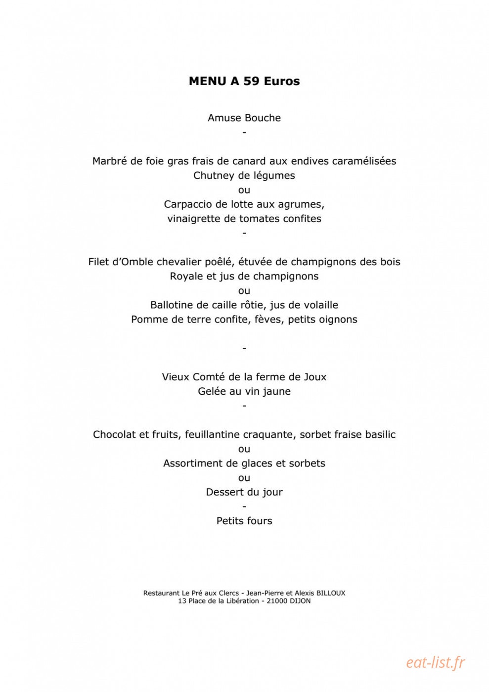 Le Pré aux Clercs — carte page 2