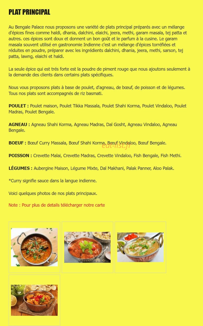 Le Shamrat — carte page 2