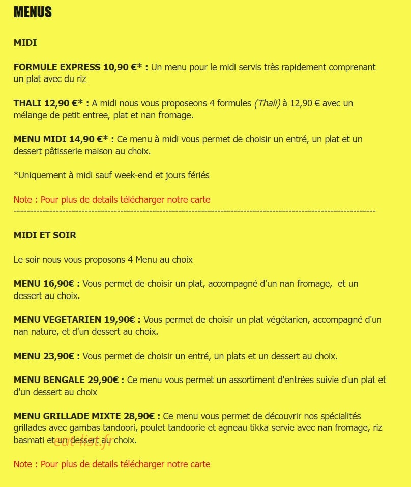 Le Shamrat — carte page 3