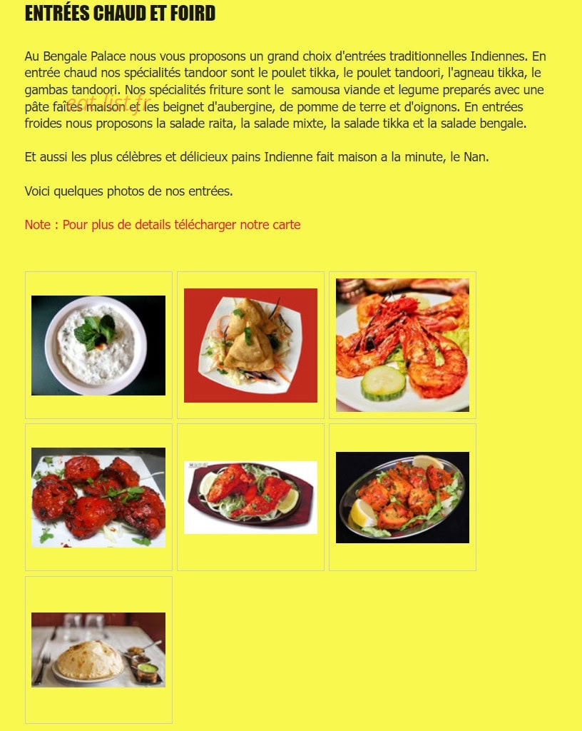 Le Shamrat — carte page 1