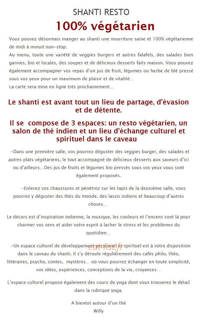 Le shanti — carte page 1