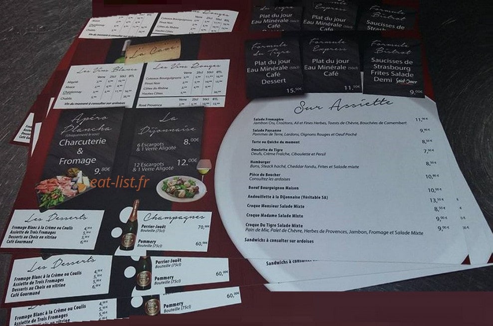 Le Tigre — carte page 1
