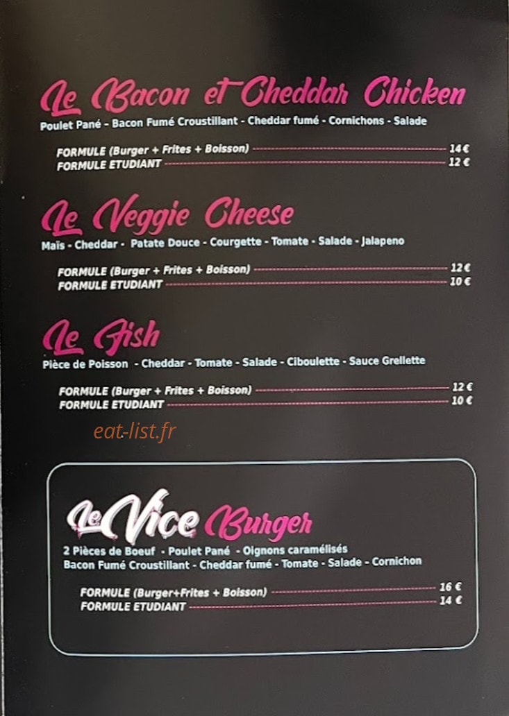 Le Vice — carte page 2