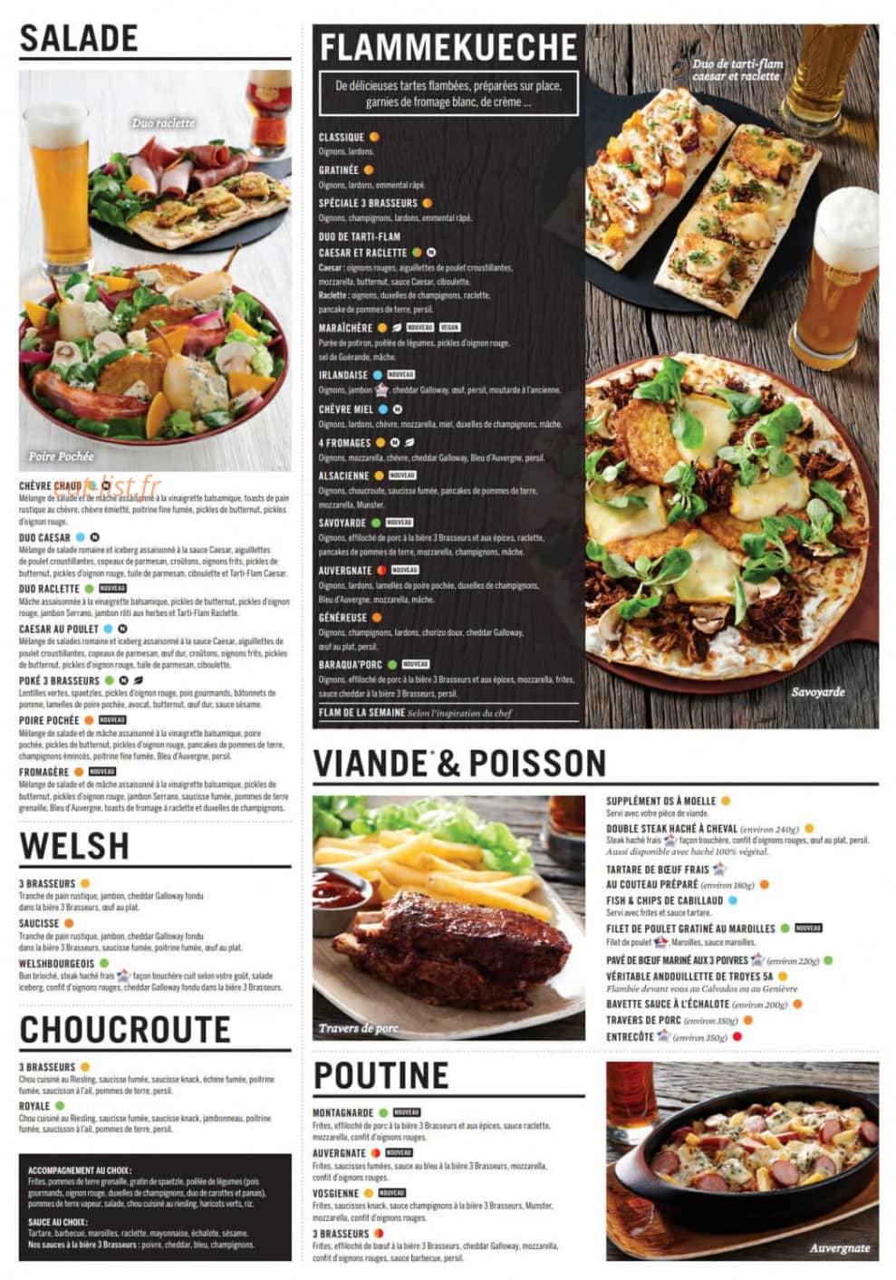 Les 3 Brasseurs — carte page 3