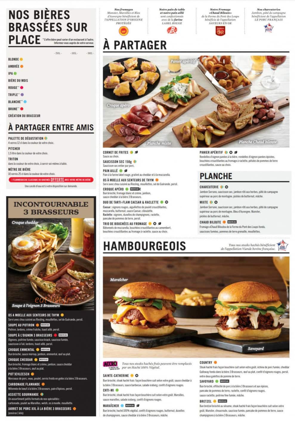 Les 3 Brasseurs — carte page 2