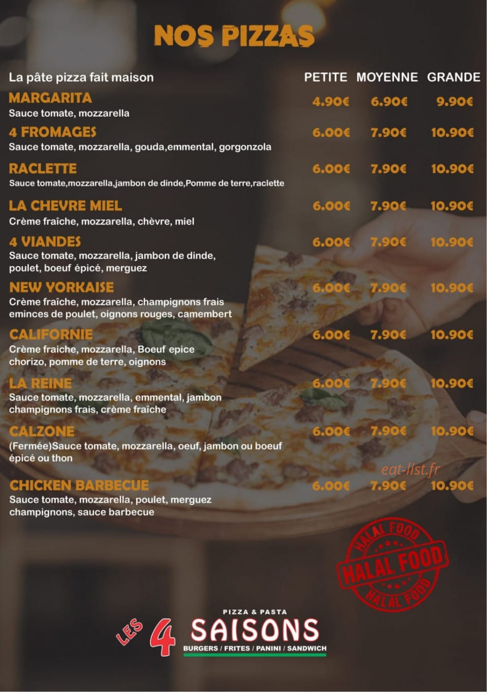 Les 4 Saisons — carte page 6