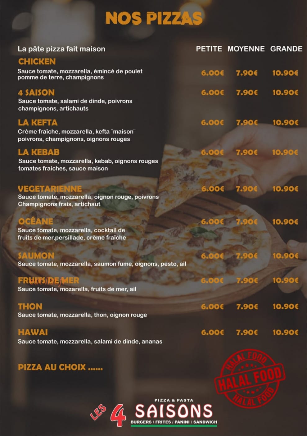 Les 4 Saisons — carte page 5