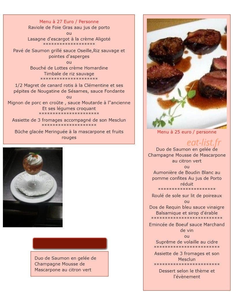 Les Bons Mets — carte page 2