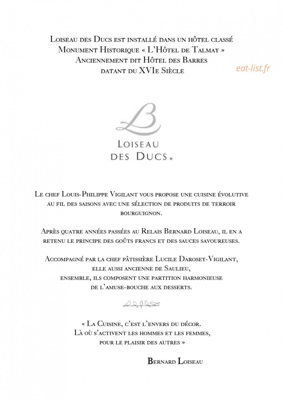 Loiseau des Ducs — carte page 5