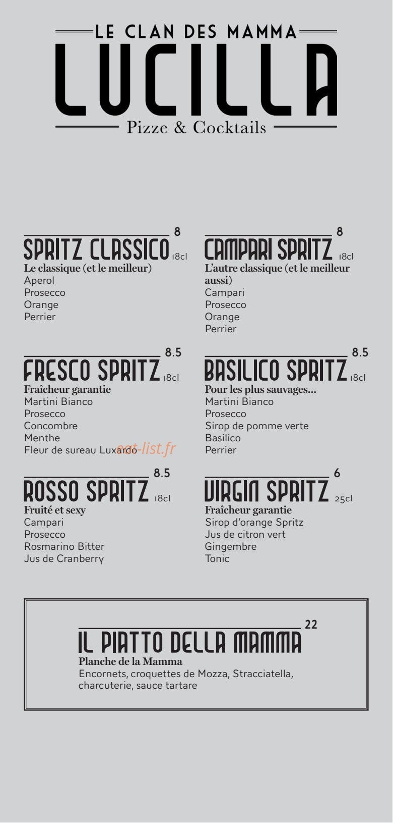 Lucilla - Le Clan des Mamma — carte page 2