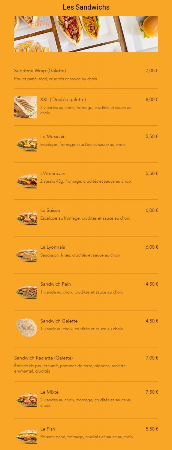 Luna pizza — carte page 7