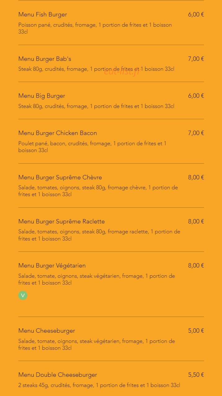 Luna pizza — carte page 6