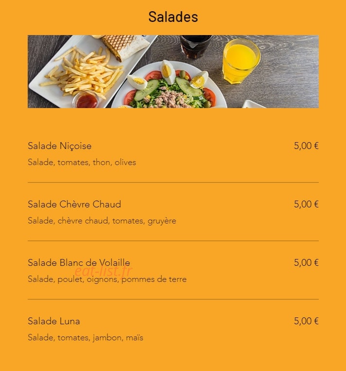 Luna pizza — carte page 12