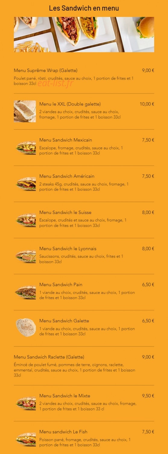 Luna pizza — carte page 8