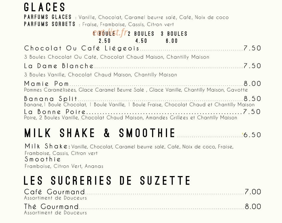 Mon Amie Suzette — carte page 5