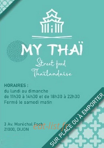 My Thaï — carte page 1