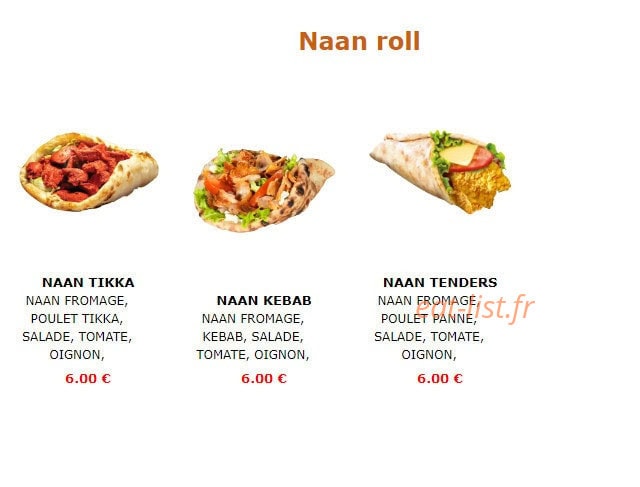 NEW DELHIces — carte page 8