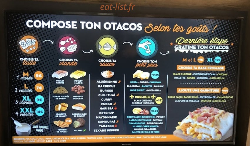 O’Tacos — carte page 2