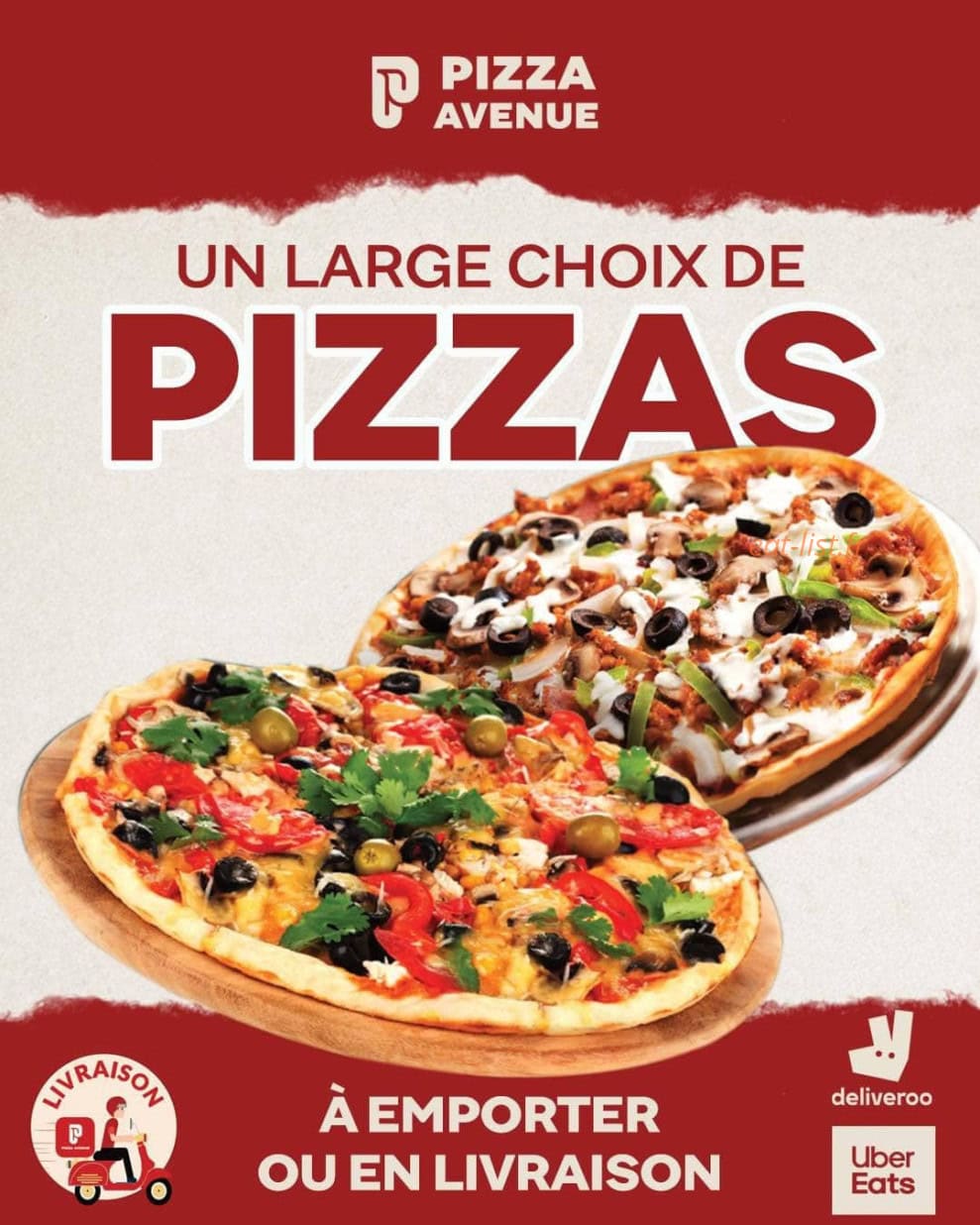 Pizza Avenue — carte page 1