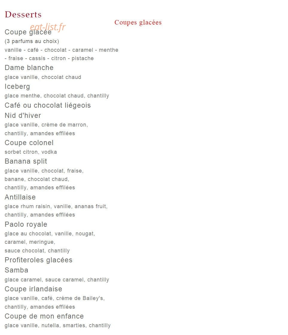 Pizza Paolo — carte page 6