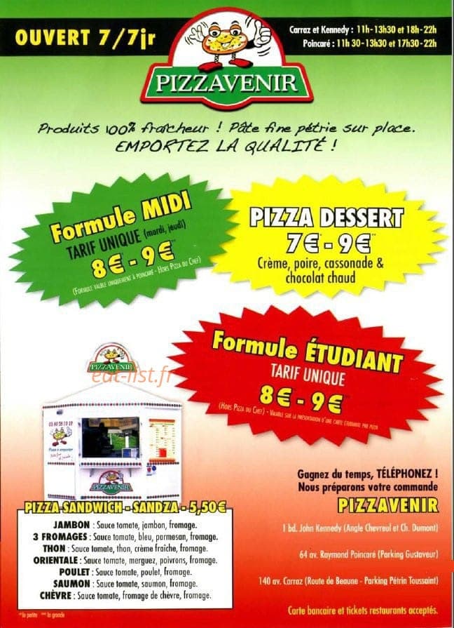 Pizzavenir — carte page 2